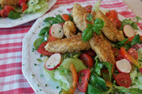 Salade de poulet en pot